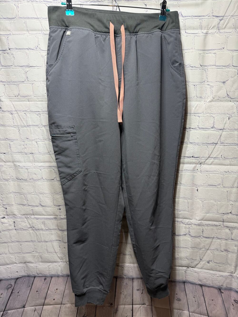 Figs Zamora Jogger Scrub Pant Gray Sz L Nurse Medical Doctor